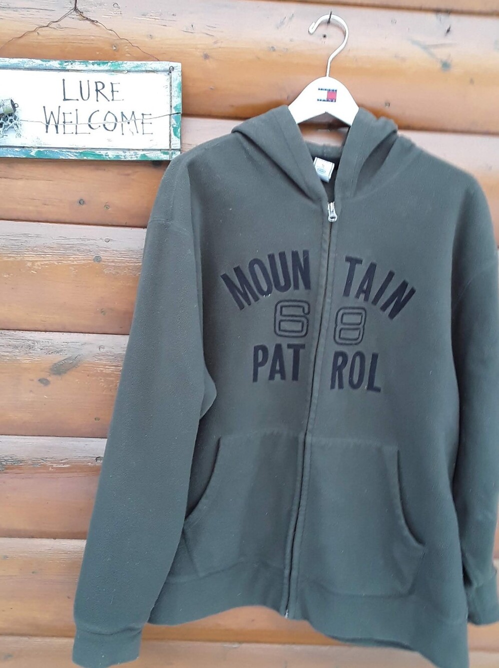 ⛰️ Hoodie OLD NAVY MOUNTAIN PATROL Sweatshirt Sz XL UNISEX VNPLC - Picture 1 of 16